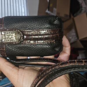 VINTAGE Brighton Black and Brown Key & Card Holder. Vibrate